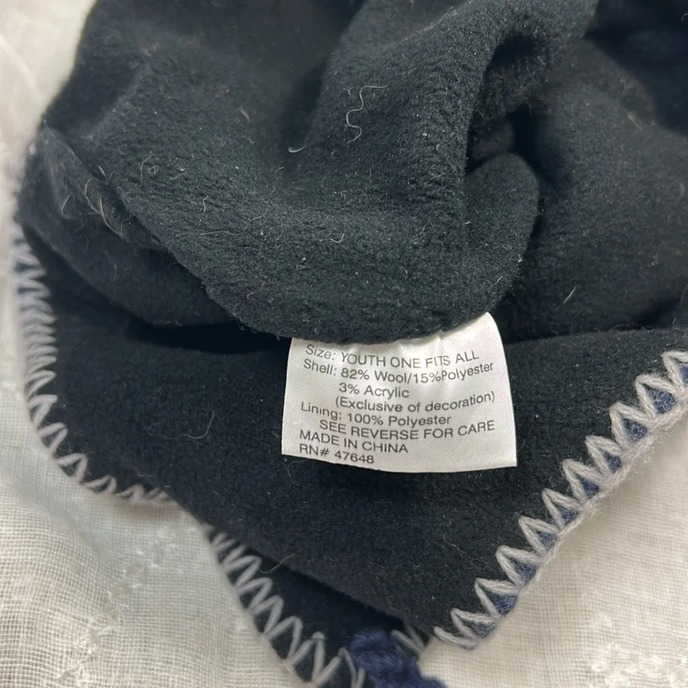 Wool Peruvian hat fully lined inside with fleece